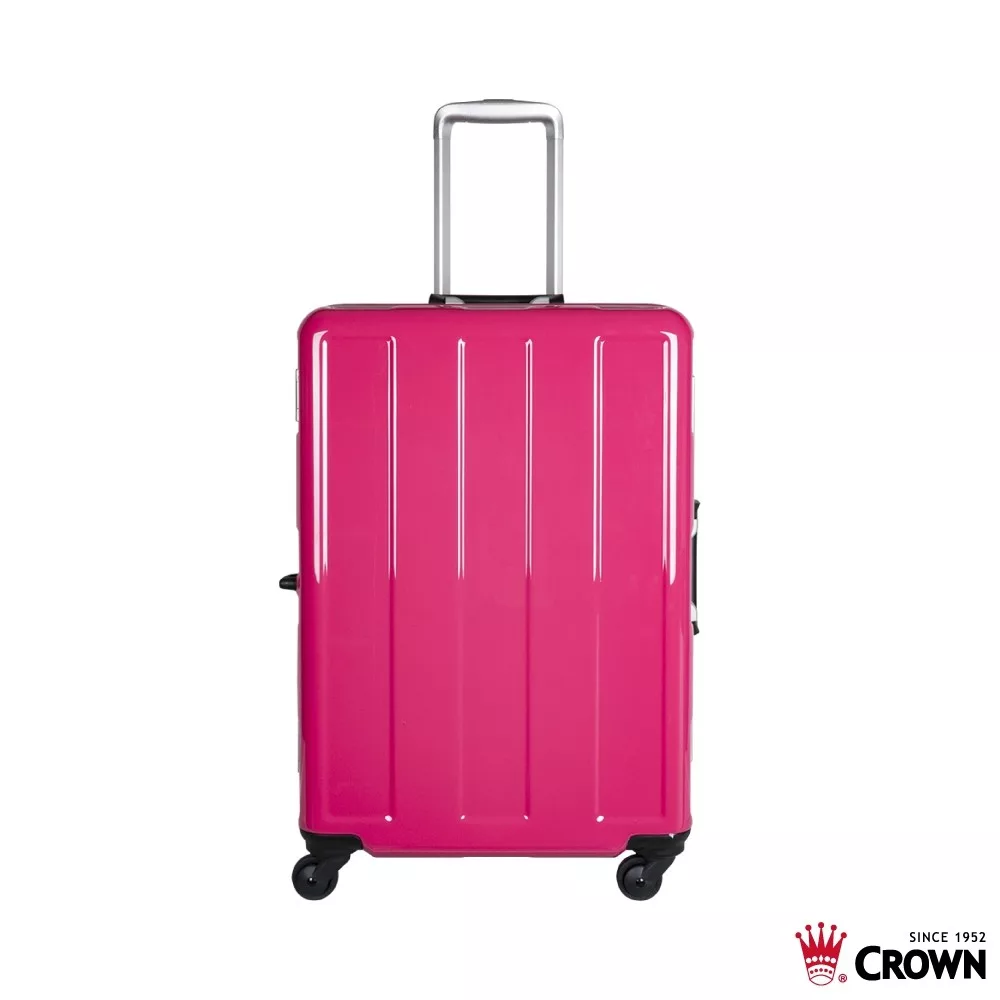 皇冠C-FD120 24吋鋁框箱【佳瑪】 蝦皮獨賣 行李箱 (限宅配!!!!!!!)桃紅色