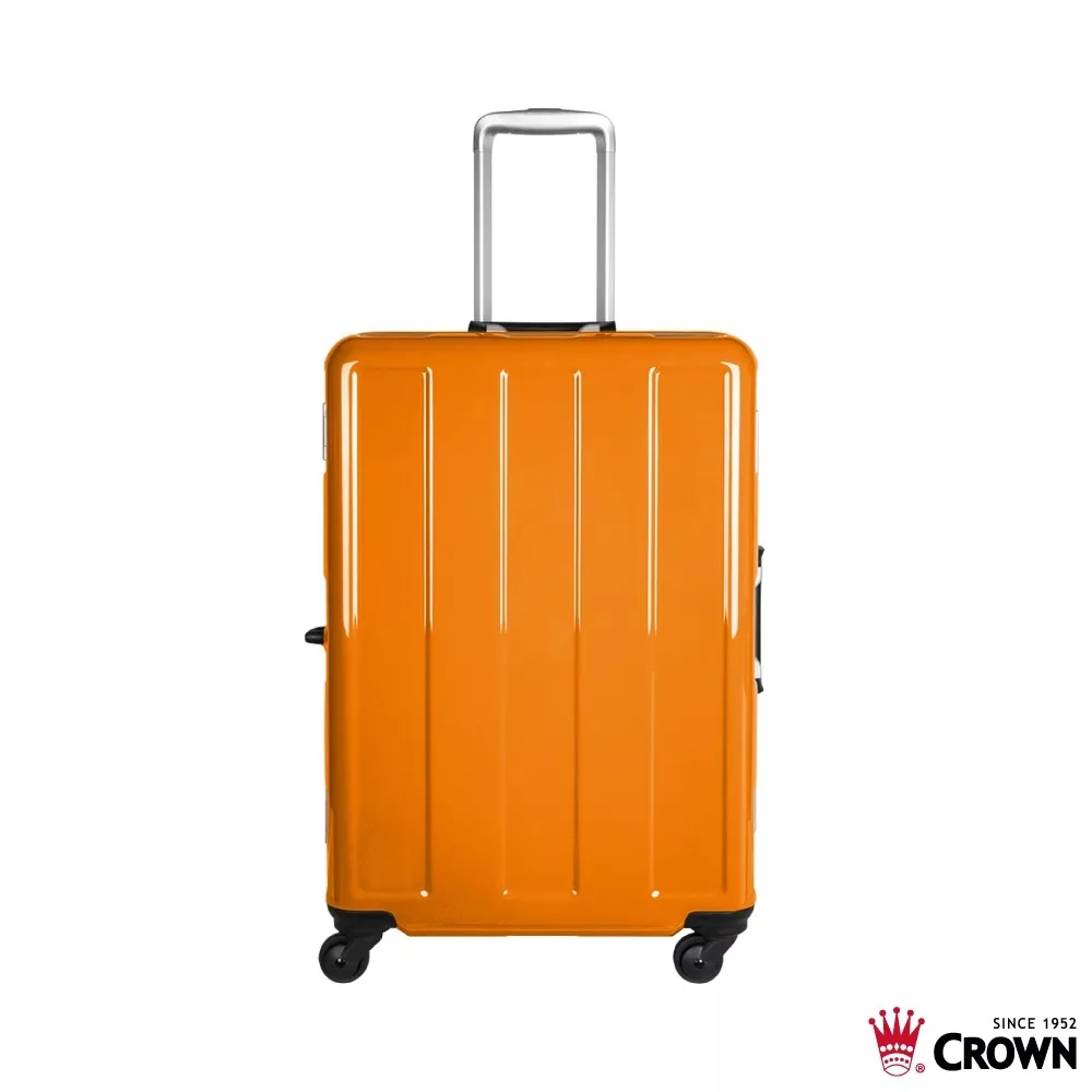 皇冠C-FD120 24吋鋁框箱【佳瑪】 蝦皮獨賣 行李箱 (限宅配!!!!!!!)橘色