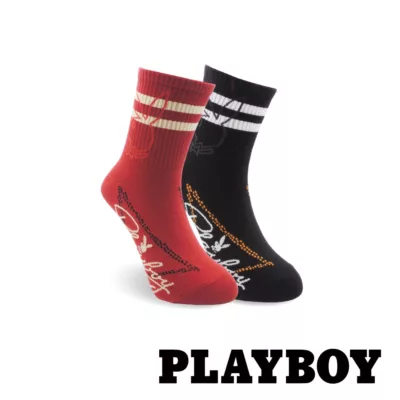 PLAYBOY 個性潮流短襪 女襪 22-24CM【佳瑪】