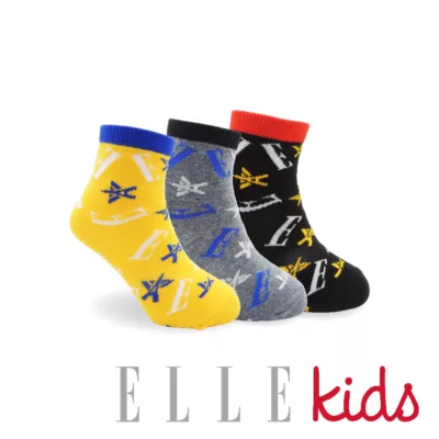 ELLE 酷炫 止滑童襪13-16CM、17-21CM 【佳瑪】17-21CM