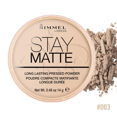 Rimmel 倫敦芮魅 迷霧妝媛控油蜜粉餅14g 共4色色號:003柔膚色