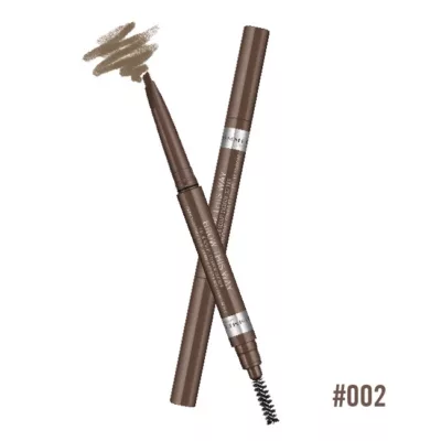 Rimmel 倫敦芮魅 就是有型旋轉雙頭眉筆0.25g 共3色色號:002焦糖棕