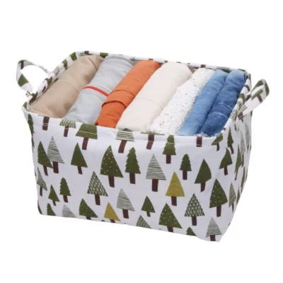 棉麻收納籃 中38x26x23CM