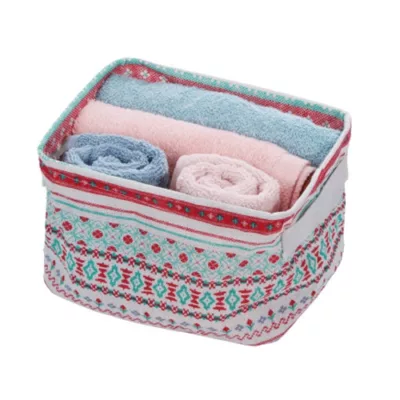 棉麻收納籃 小20x16x14CM