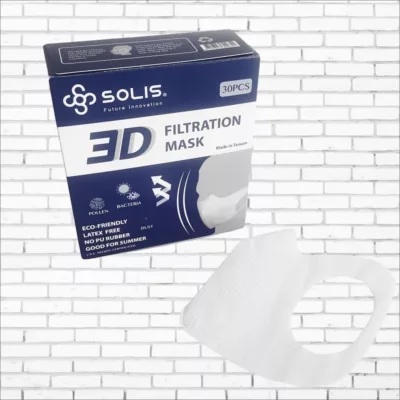 SOLIS 3D 立體防護口罩 成人/兒童【佳瑪】成人M-白