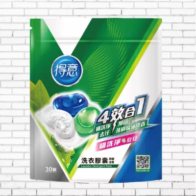 得意洗衣膠囊袋裝 30顆(清新綠茶/茶樹淡香)【佳瑪】茶樹淡香