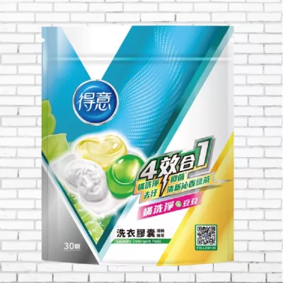 得意洗衣膠囊袋裝 30顆(清新綠茶/茶樹淡香)【小女子】清新綠茶