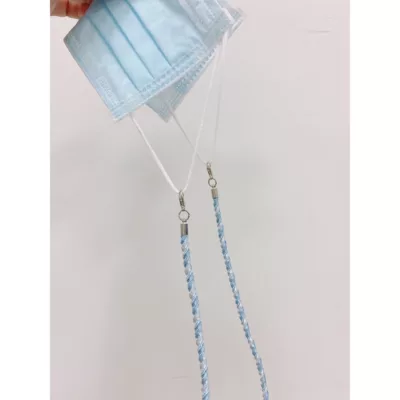 多功能口罩掛繩 彈力螺紋 多色【佳瑪】藍