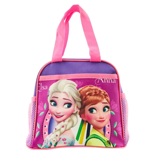 冰雪奇緣雙網便當袋(姊妹)-紫色【佳瑪】