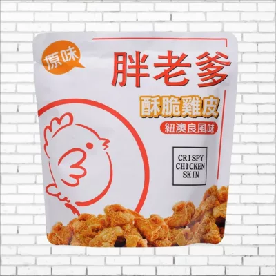 胖老爹 酥脆雞皮(原味/辣味) 炸雞皮 休閒零嘴口味:原味