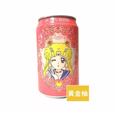 OB美少女戰士氣泡水 黃金柚/荔枝/水梨/草莓/小黃瓜/芒果/鳳梨/奇異果330ml【佳瑪】月光仙子 土星冥王星黃金柚
