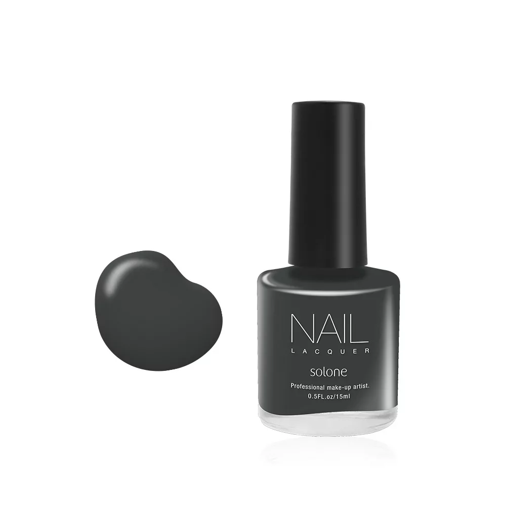 SOLONE 輕莫蘭迪指甲油 15ml 共24色 時尚 秋冬【小女子】155 濃黛藍