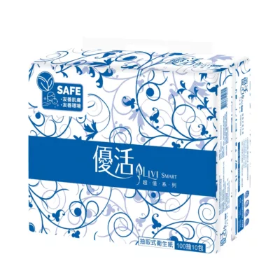 優活Livi SMART抽取衛生紙100抽10包 宅配