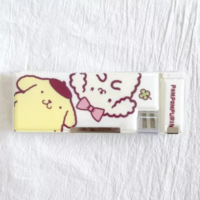 Sanrio三麗鷗布丁狗 輕便三開鉛筆盒
