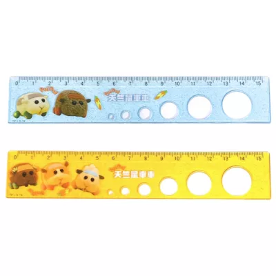 天竺鼠車車15公分洞洞尺(顏色隨機出貨)