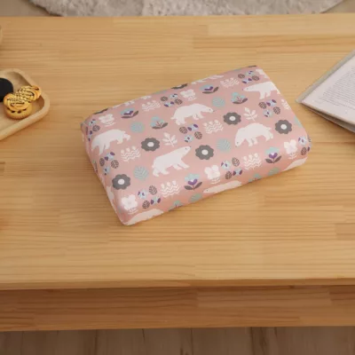 COOL熊 涼感 記憶午安枕 20x30x7cm(粉/綠) 枕頭【佳瑪】開學季 學生午睡必備粉