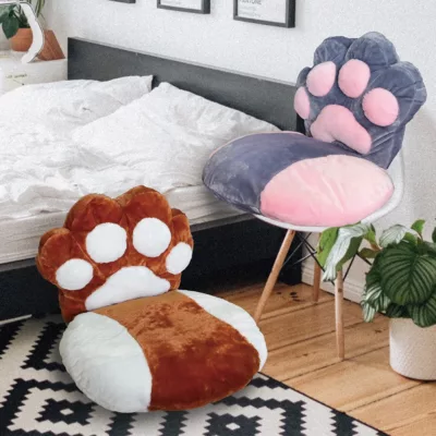 貓掌造型靠墊83x43cm【佳瑪】