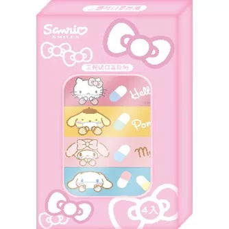 三麗鷗-口罩掛繩(4入)顏色:粉