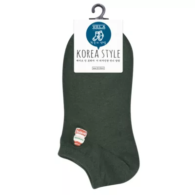 VOLA 維菈 韓系刺繡船形襪 22-24CM【佳瑪】多多(墨綠)