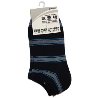 配條氣墊船襪 22-26CM顏色:黑