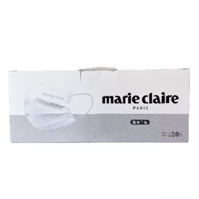 聚泰 Marie Claire美麗佳人平面醫療口罩 30片 盒 成人款【佳瑪】雪峰白 30入