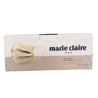 聚泰 Marie Claire美麗佳人平面醫療口罩 30片 盒 成人款【佳瑪】拿鐵棕 30入