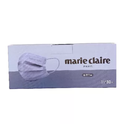 聚泰 Marie Claire美麗佳人平面醫療口罩 30片 盒 成人款【佳瑪】午夜藍 30入