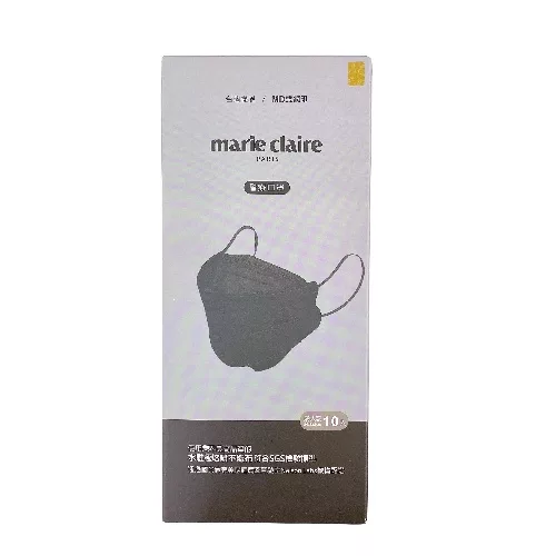 Marie Claire美麗佳人 聚泰醫療口罩 成人立體醫療口罩 10片/盒 【佳瑪】墨岩黑