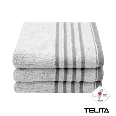 TELITA 竹炭 緞條斜紋 浴巾 TA6805【佳瑪】