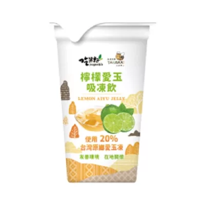 吃果籽愛玉吸凍飲220g(百香果/檸檬)【佳瑪】檸檬