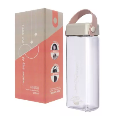 GENKI BEAR 半月Tritan隨身水瓶【佳瑪】白