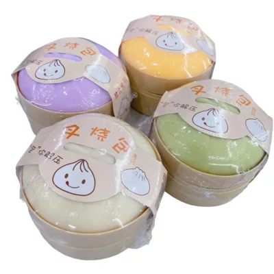 舒壓玩具 包子捏捏樂 迷你小籠包/大叉燒包/流沙包 捏捏樂 發洩神器 療癒小物【佳瑪】叉燒包(顏色隨機)