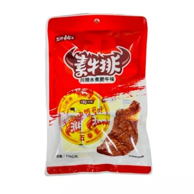 鹽津鋪子素牛排 五辛素 (經典原味/川辣水煮肥牛/日式岩燒牛肉) 22G 8入【佳瑪】川辣水煮肥牛