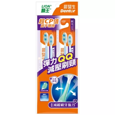 獅王晨醫生彈力Clear牙刷4入