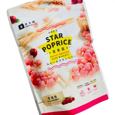 Master Mi 米大師-星米花(蔓越莓/濃郁巧克力/香甜沖繩黑糖)50g口味:蔓越莓