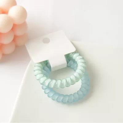 繽紛撞色QQ電話線髮圈隨機出貨