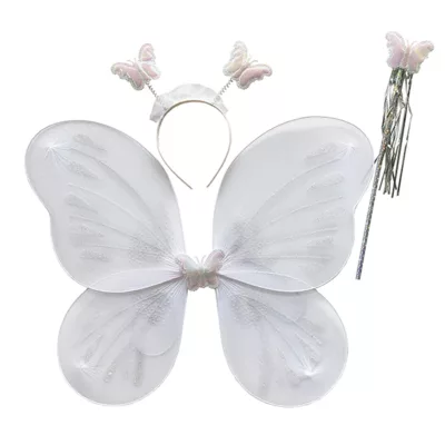 蝴蝶翅膀三件套多色隨機出貨 萬聖節 派對 裝扮道具