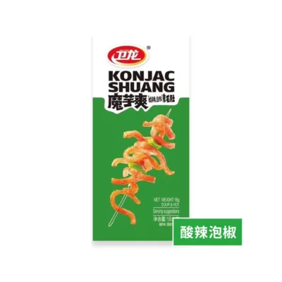衛龍-魔芋爽素毛肚(香辣、麻辣、酸辣泡椒)18g【佳瑪】麻辣