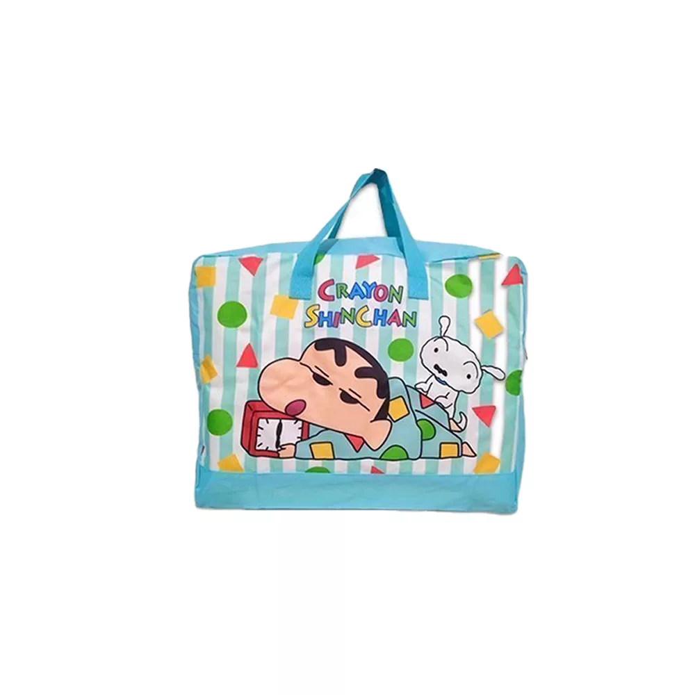 蠟筆小新 迪士尼 棉被收納袋【佳瑪】米奇 史迪奇 愛麗絲 小新 居家必備 可折疊 大容量蠟筆小新-藍