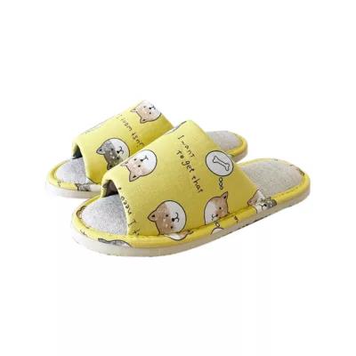 樂活家居拖快樂柴犬藍L、黃M顏色:黃M