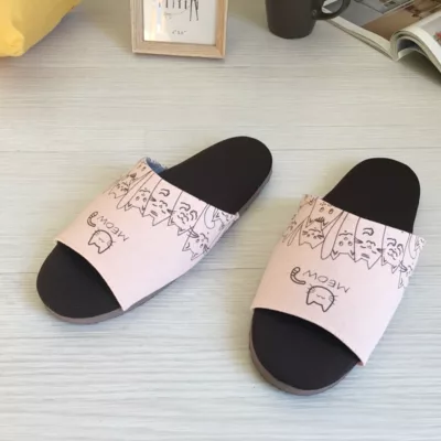 漫活家居拖鞋喵喵派對粉26、藍28【小女子】粉26(M號)