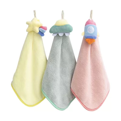 太空系列可愛不掉毛擦手巾30x30cm(混款)