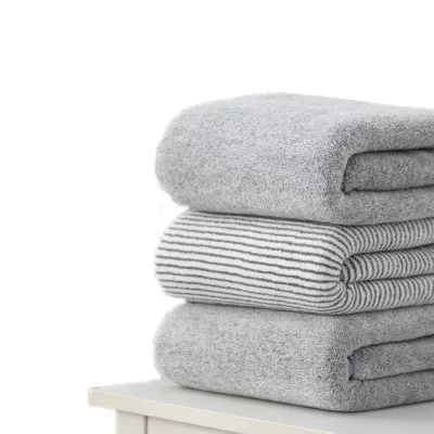 超吸水不掉毛珊瑚絨竹炭浴巾混款70x140cm