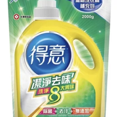 得意潔淨去味濃縮洗衣精補充包2000g
