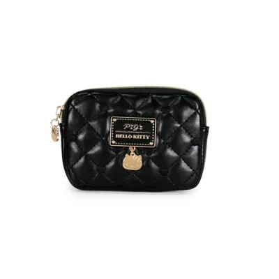 PG美人網 HELLO KITTY 愛戀心光 翻蓋斜背包【佳瑪】零錢包 黑色 授權 正版 外出 凱蒂貓 時尚零錢包-黑色