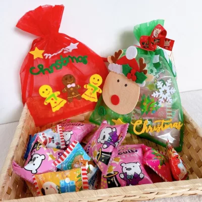 聖誕節可愛童話糖果紗袋