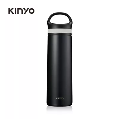 KINYO 陶瓷隨行 保溫杯500ml 黑KIM-46B 白KIM-46W【佳瑪】簡約時尚保溫杯 500ml保溫杯黑KIM-46B