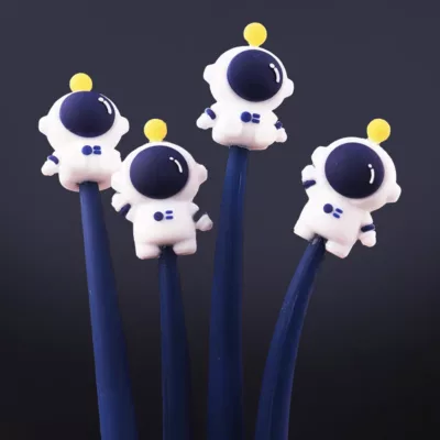 造型搖頭 中性筆 太空人 熊熊 恐龍 漢堡 薯條【佳瑪】太空人