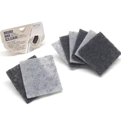 KEYTOSS 竹炭餐具清潔菜瓜布8入 OK7278