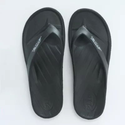 ATTA運動風簡約夾腳拖 【佳瑪】足弓支撐 耐磨防滑 人字設計黑 9